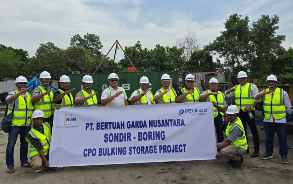 Sah! PT. BGN Bangun Tangki Timbun CPO di Pelindo Perawang